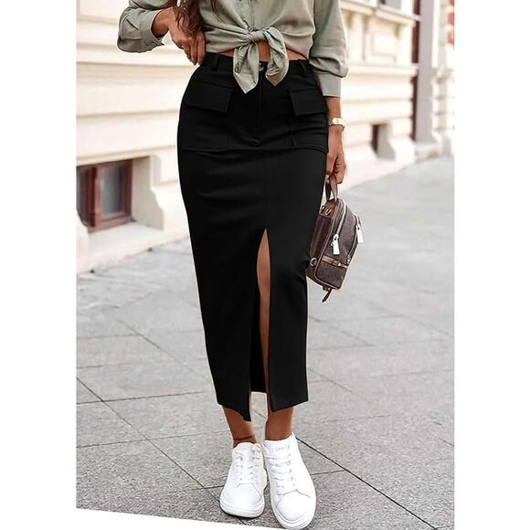 Dresses & Skirts - NEW Black Mid Length Pencil Skirt